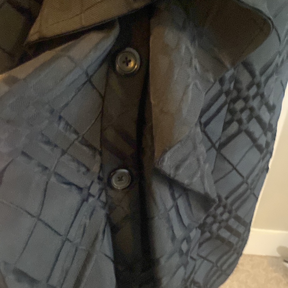 Anthropologie Tabitha Dusk Ruffles Textured Plaid Coat Size 4 - Picture 10 of 13